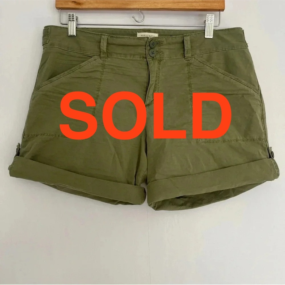 Sanctuary Hero Utility Women's Short Green Sz 31